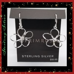 PRIMROSE STERLING SILVER FLOWER EARRINGS